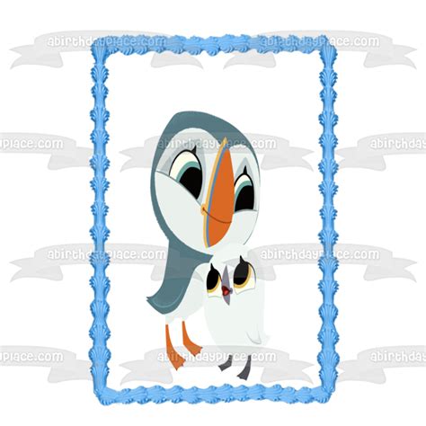 Puffin Rock Oona Baba Edible Cake Topper Image ABPID15037 – A Birthday Place