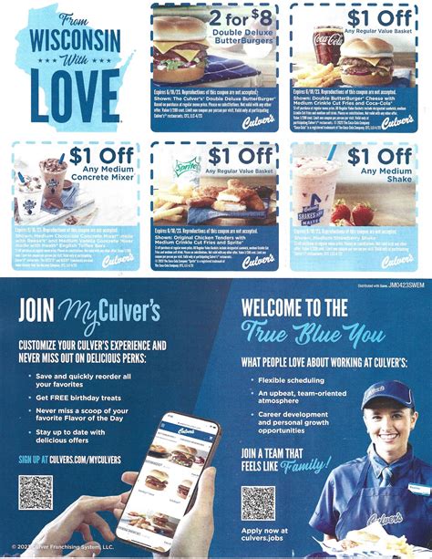 Culver's Coupons - Expires June 18 2023