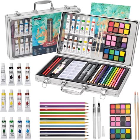 Watercolor Paint Set for Kids,Portable Artist Painting Kit with 24 ...