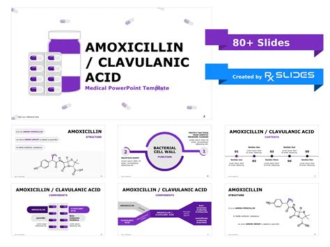 Download Amoxicillin Clavulanic Acid PowerPoint Template| RxSlides