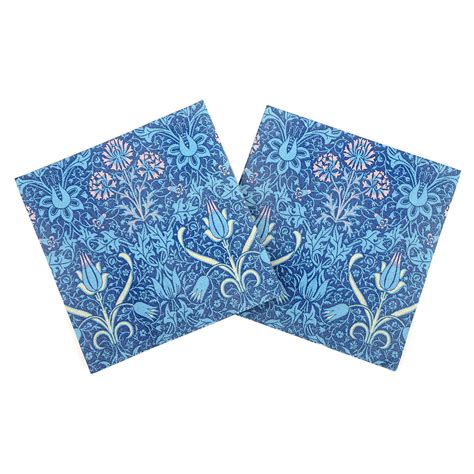 William Morris Tulip and Nettle paper napkins | V&A Shop