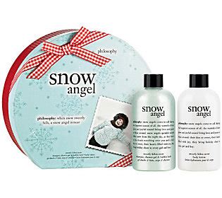 philosophy snow angel 2-piece shower gel & lotion set — QVC.com