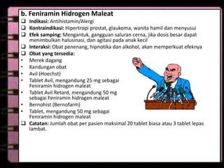 FARMAKOLOGI ANTI HISTAMIN DAN KEMOTERAPI PARASIT | PPT