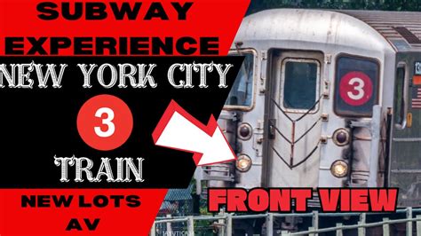 New York City Subway 3 Train (to New Lots) Front View - YouTube