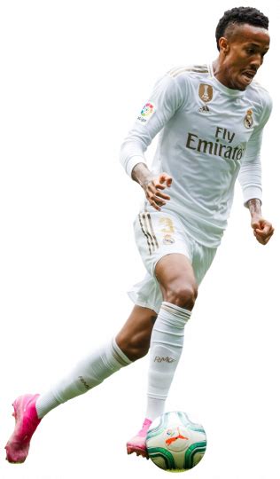 Éder Militão Real Madrid football render - FootyRenders