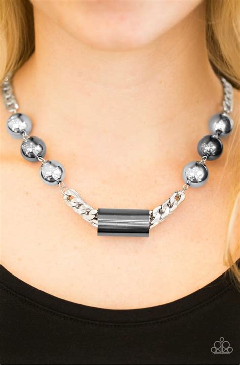 Paparazzi Jewelry Necklace All About Attitude - Silver – Angie's Bling Boutique