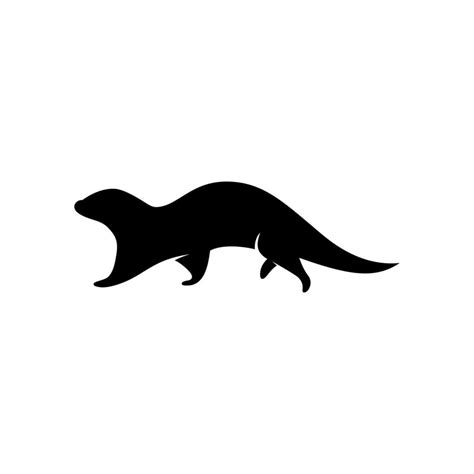 Otter Silhouette Vector Art, Icons, and Graphics for Free Download