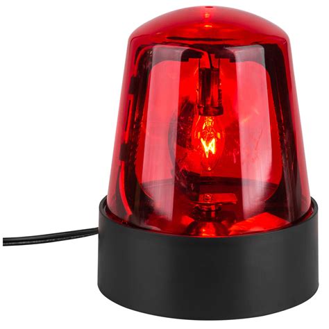 VEI 7" Rotating Beacon Police Light - Red Dome