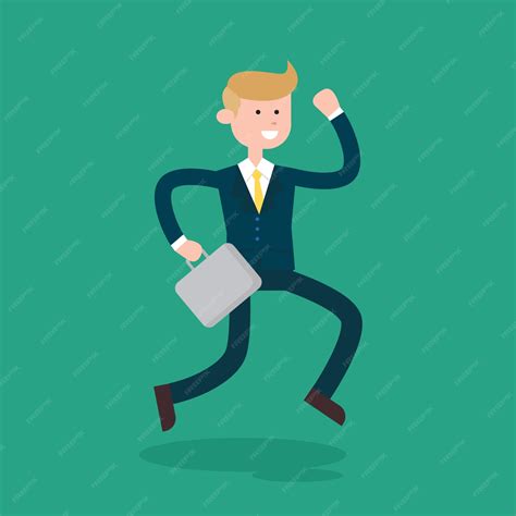 Premium Vector | Businessman character go to work cartoon vector design