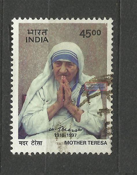 India 1997 Mother Teresa Nobel Peace Prize Winner