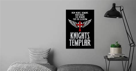 'Knights Templar Motto' Poster by OliArt | Displate