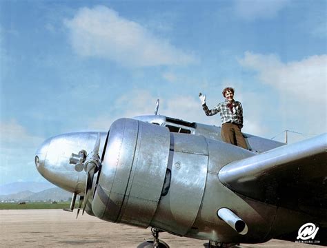 Amelia Earhart, the first female aviator to fly solo across the ...