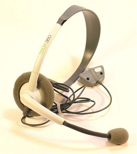 Xbox 360 White / Gray Microsoft Genuine Original Headset #Microsoft | Video game accessories ...