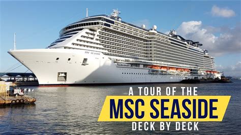 MSC Seaside Tour Deck by Deck (March 2019 Sailing) - YouTube