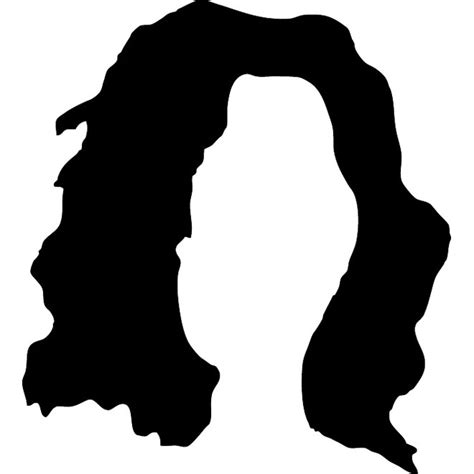 Hair silhouette.eps Royalty Free Stock SVG Vector