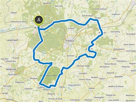 The Peddars Way cycling trail – Santon Downham bridge Loop from Brandon ...