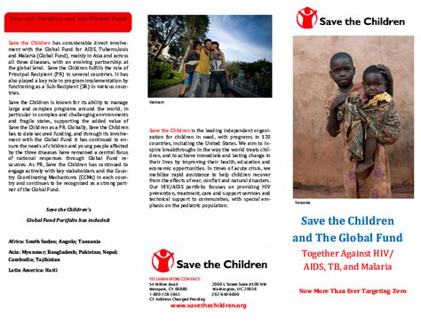 Save the Children and The Global Fund Together Against HIV/AIDS, TB and Malaria: Africa and Asia ...