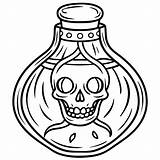 Grim Reaper potion bottle coloring Pages  Coloring Fun Zone sketch template