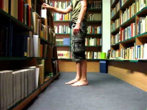 Barefoot in a library - YouTube