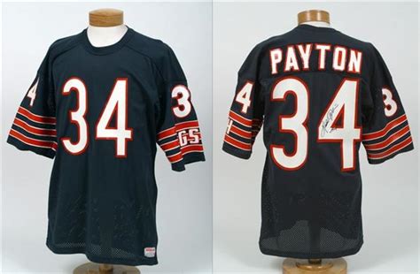 Walter Payton Signed Game Issued Jersey