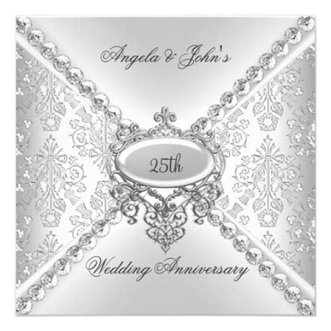 Wedding Invitation Wording: Silver Wedding Anniversary Invitation Templates