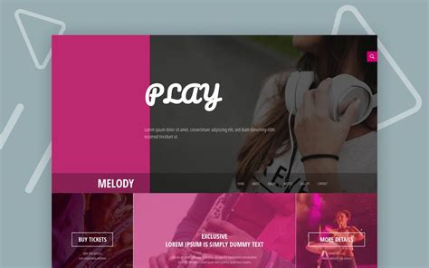 Melody Entertainment Website Template » W3Layouts