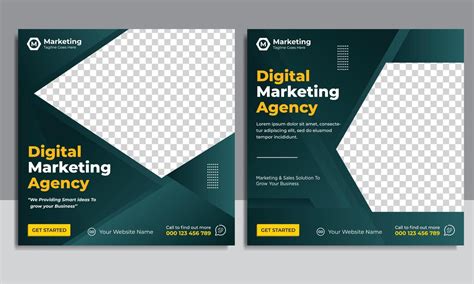 Digital marketing Agency social media post design template 5352660 ...