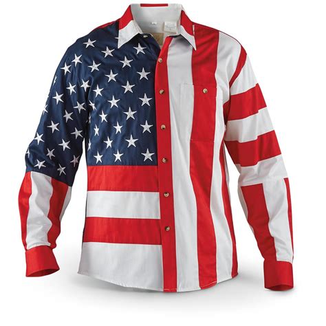 Scully Men's Red / White / Blue Americana Shirt - 137922, Shirts at Sportsman's Guide