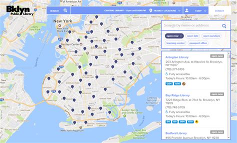 Brooklyn Public Library Locations Map - Draw A Topographic Map