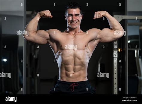 Front double biceps hi-res stock photography and images - Alamy