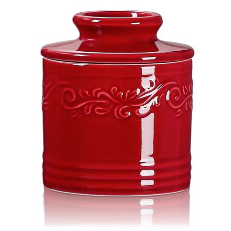 CERAMIC BUTTER DISH RED - Walmart.com