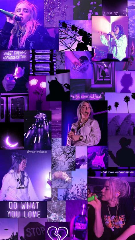 Billie Eilish Fondo De Pantalla Morado Purple Aesthetic | My XXX Hot Girl