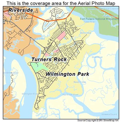 Aerial Photography Map of Wilmington Island, GA Georgia