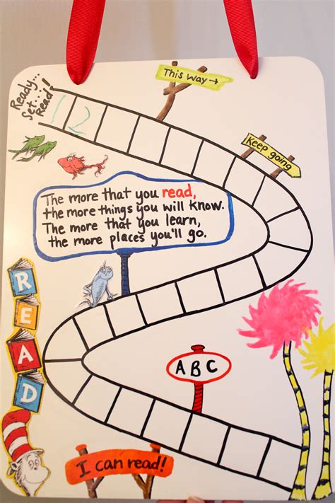 Dr. Seuss Reading Chart | Fun Family Crafts