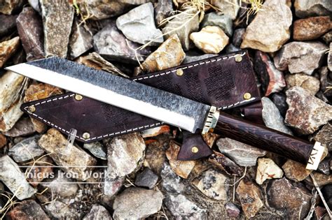 Handmade Medieval Viking Seax Knife Wood and High Carbon 12 Inch Blade Viking Knife - Etsy