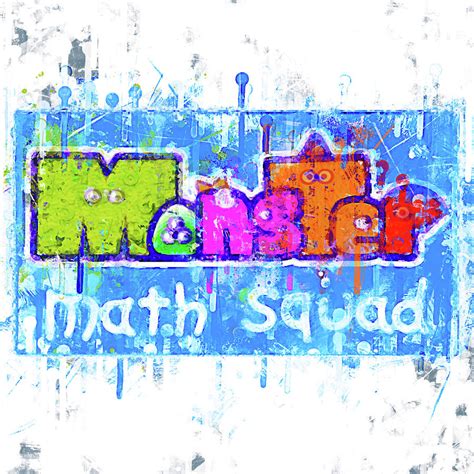 Monster Math Squad Logo Digital Art by Lexie Howe