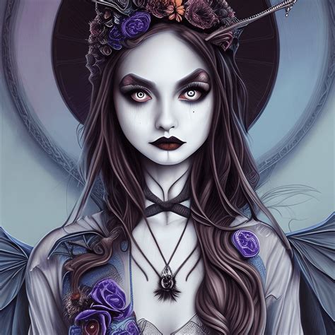 Wednesday Tim Burton Gothic Style Graphic · Creative Fabrica