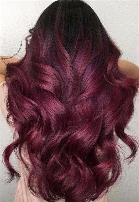 Burgundy Hair Color Shades: Wine/ Maroon/ Burgundy Hair Dye Tips #haircolorideas | Burgundy hair ...