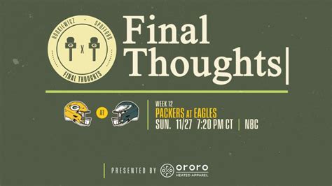 Final Thoughts: Packers vs. Eagles