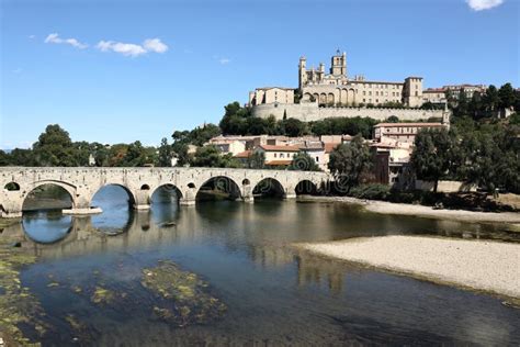 Beziers Cathedral France stock photo. Image of saint - 100799704