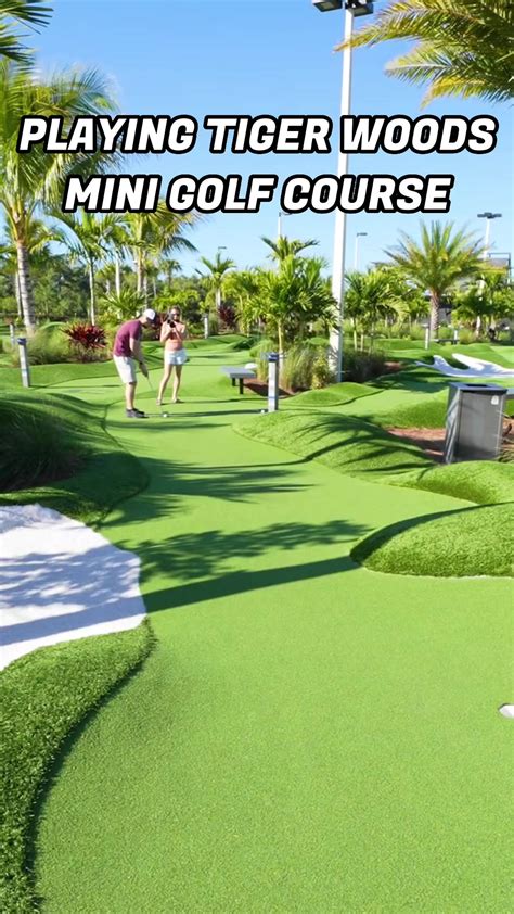 Playing Tiger Woods mini golf course! #reels #minigolf #golfing #viral ...