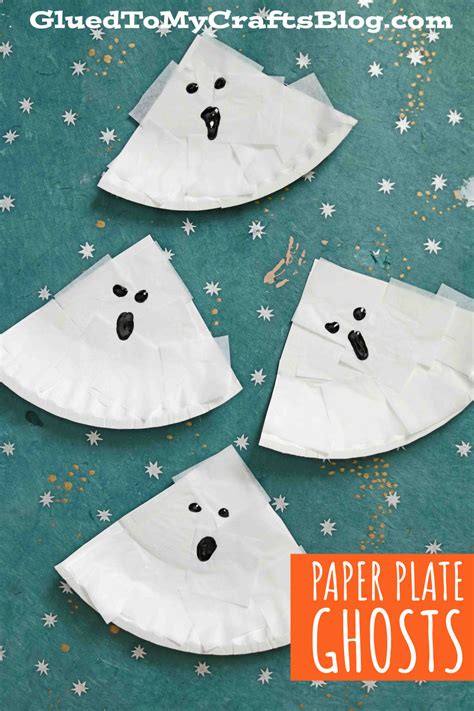 Tissue Paper & Paper Plate Ghosts