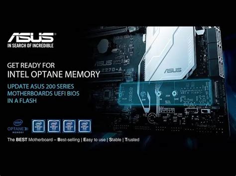 ASUS Intel Optane Memory Supported Motherboards List Announced