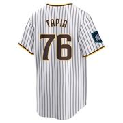 White Replica Domingo Tapia Men's San Diego Padres 2024 World Tour ...