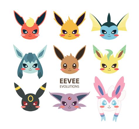 Eevee Evolutions | Eevee evolutions, Pokemon eevee evolutions, Eevee