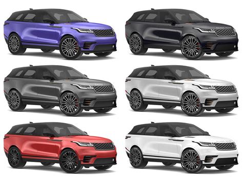 2018 Land Rover Range Rover Velar All Colors 3D model