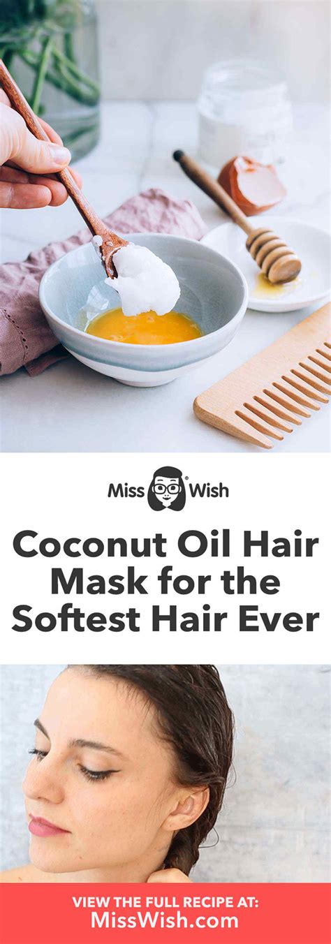 Hydrating DIY Coconut Oil Hair Mask for the Softest Hair Ever (Love ...