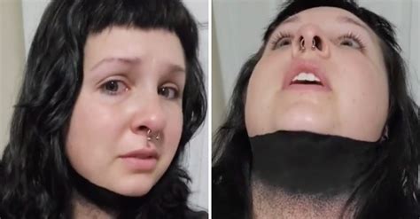 Woman Gets Blackout Neck Tattoo And Immediately Regrets It