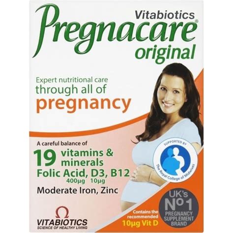 Vitabiotics Pregnacare Original 30caps - Vitamins from Pharmeden UK