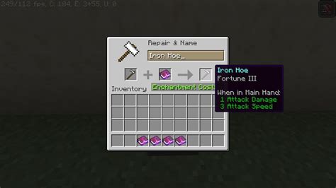 Top 5 enchantments for a hoe in Minecraft 1.18